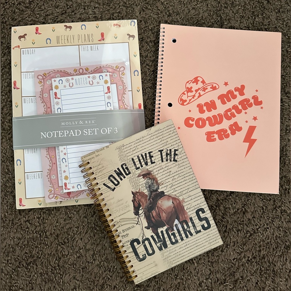 Cowgirl Notebook Set